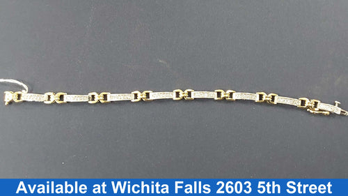 Tennis Bracelet - Yellow Gold 14k (.585) 12 grams 7 inch