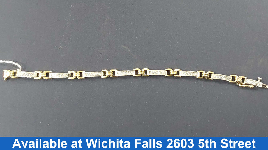 Tennis Bracelet - Yellow Gold 14k (.585) 12 grams 7 inch