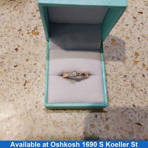 Ring - Wedding Set - Yellow Gold 14k (.585) 3.3 grams Size 5.5