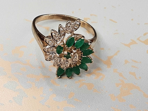 Women's Ring - Yellow Gold 10k (.417) 4 grams Size 9.5