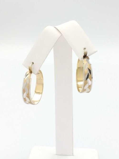 Hoop Earrings - Yellow Gold 14k (.585) 6.8 grams