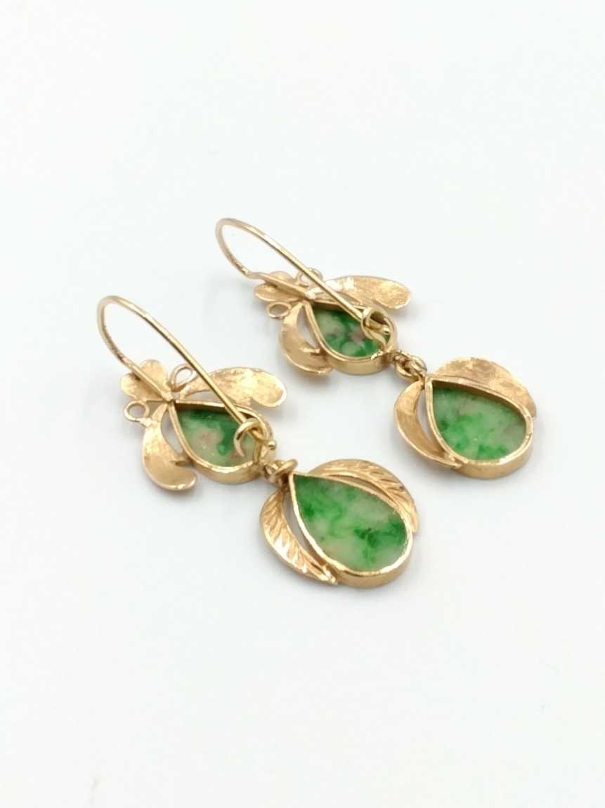 Jacket Earrings - Yellow Gold 14k (.585) 3.5 grams
