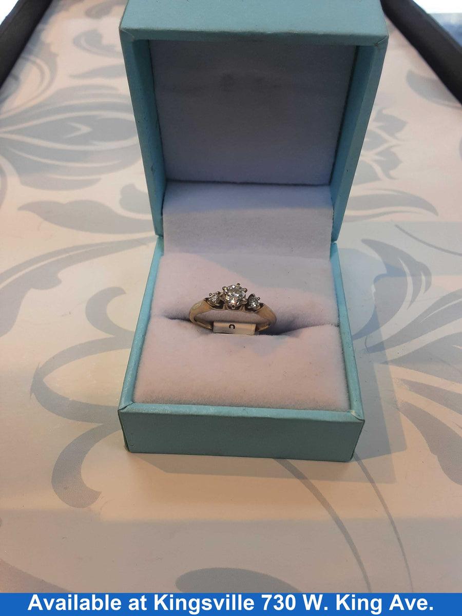 Women's Ring - White Gold 14k (.585) 2.1 grams Size 5.5