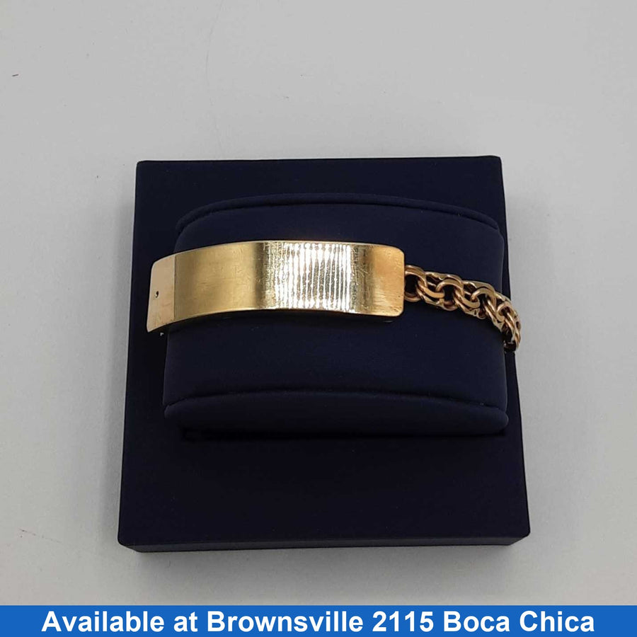 ID Bracelet - Yellow Gold 10k (.417) 33.1 grams 8 inch