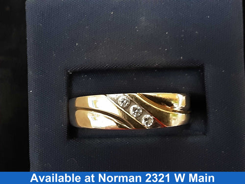Ring - Wedding Band - Yellow Gold 10k (.417) 3.7 grams Size 10