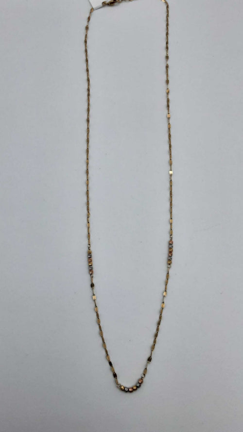Bead Chain - Yellow Gold 14k (.585) 1.8 grams 18 inch