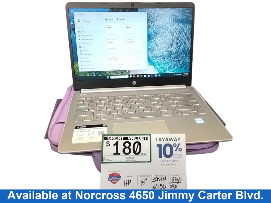 Hp 14-dq6014dx Intel Celeron 8 Gb 128 Gb Purple Laptop