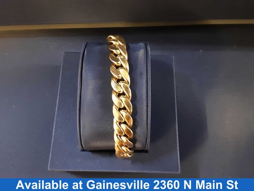 Cuban Link Bracelet - Yellow Gold 10k (.417) 28.6 grams 8 inch