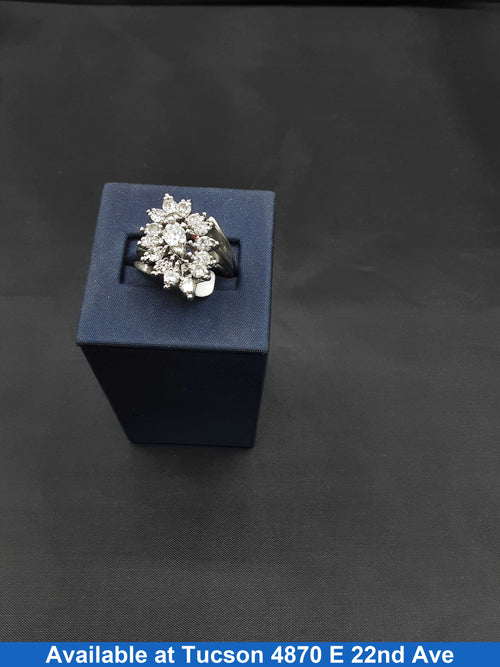 Women's Ring - White Gold 14k (.585) 7.4 grams Size 7