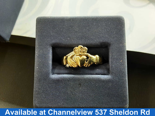 Ring - Engagement Set - Yellow Gold 10k (.417) 2.6 grams Size 8.5
