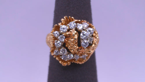 Women's Ring - Yellow Gold 14k (.585) 9 grams Size 7