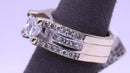 Ring - Wedding Set - White Gold 14k (.585) 12.8 grams Size 9