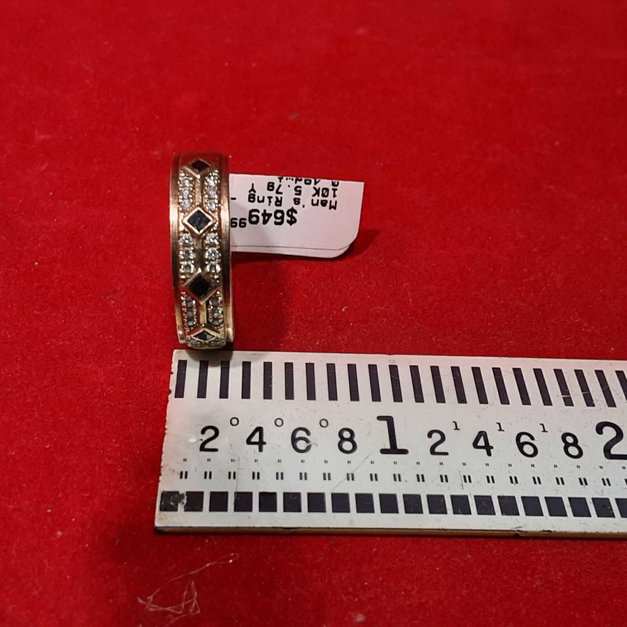 Men's Ring - Yellow Gold 10k (.417) 5.7 grams Size 10