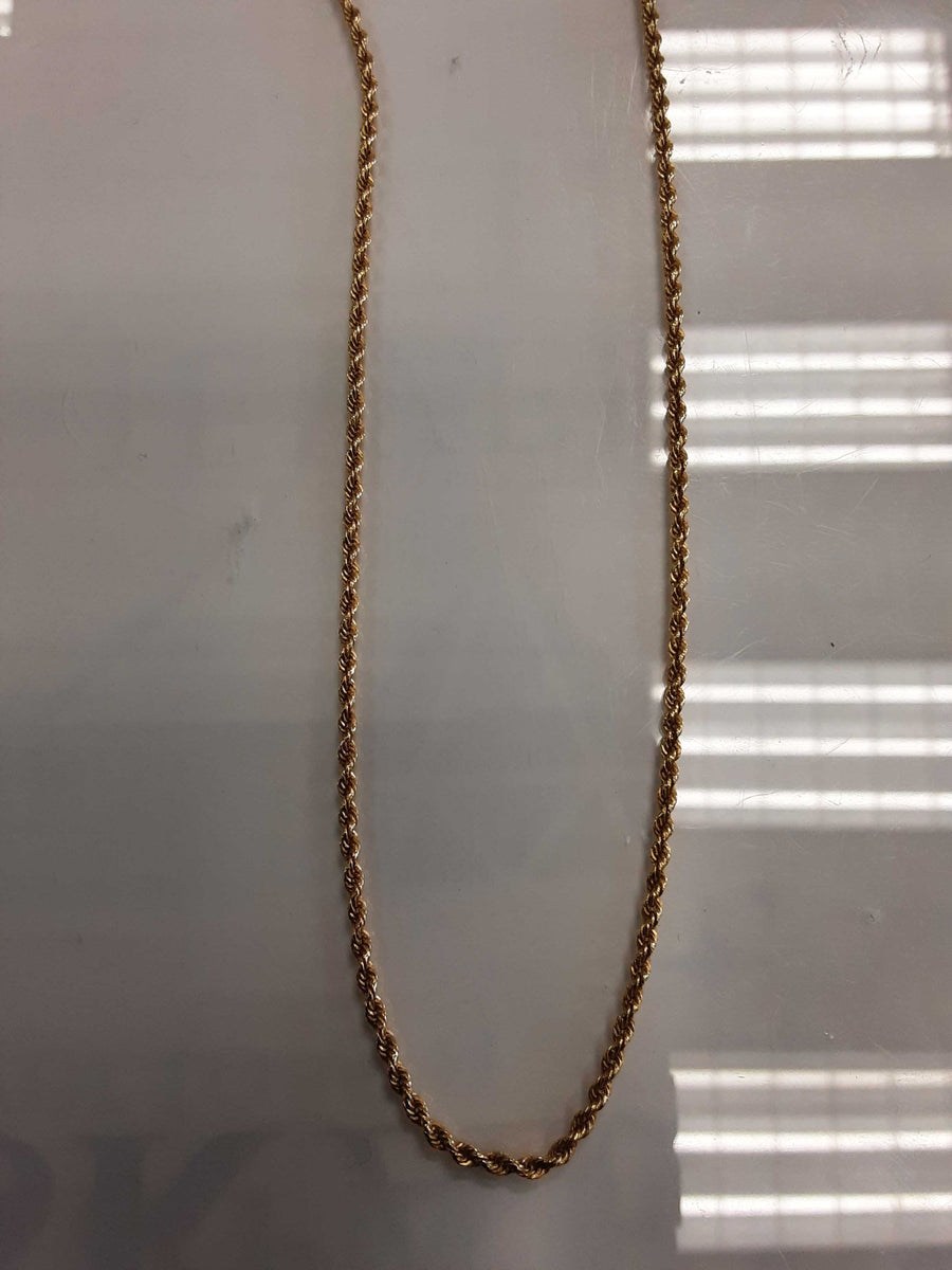 Rope Chain - Yellow Gold 18k (.750) 2.9 grams 20 inch