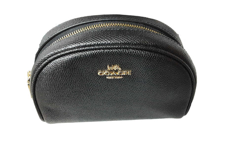 Coach Half Moon Cosmetic Case Black Purse / Handbag