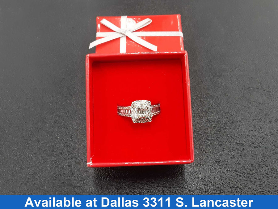 Ring - Engagement Set - Yellow Gold 10k (.417) 3.8 grams Size 7