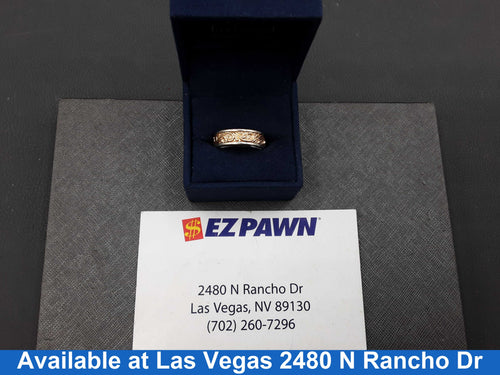Ring - Wedding Band - Tricolor Gold 14k (.585) 9.7 grams Size 20