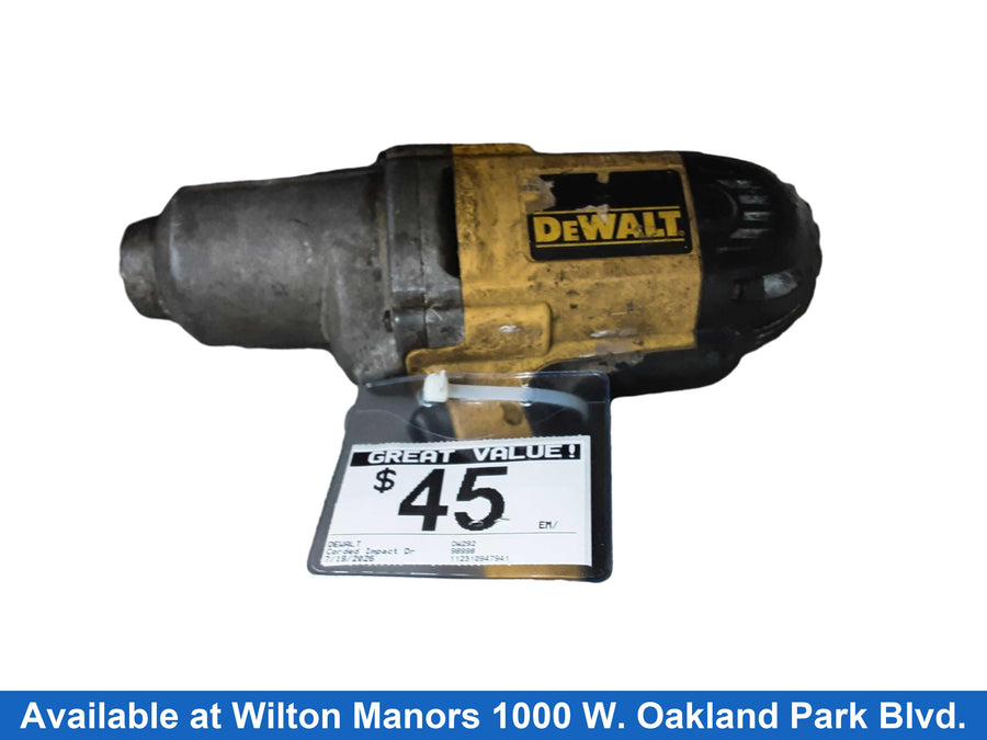 Dewalt Dw292 Yellow Corded Impact Drill