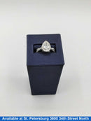 Women's Ring - Solitaire - White Gold 14k (.585) 5 grams Size 7.5