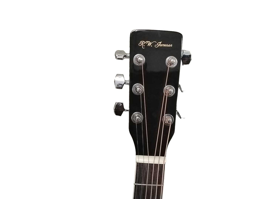R.w. Jameson Sunburst Brown Acoustic / Electric Classic Guitar