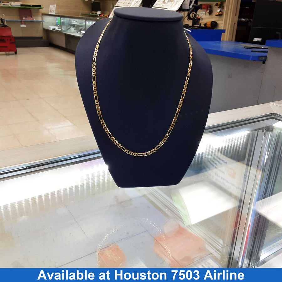 Figaro Chain - Yellow Gold 14k (.585) 7.8 grams 20 inch