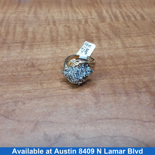 Women's Ring - Solitaire - Yellow Gold 14k (.585) 7.6 grams Size 7