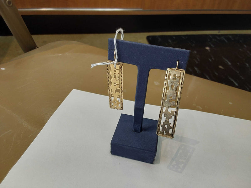 Charm Earrings Yellow Gold 10k (.417) 7.1 grams