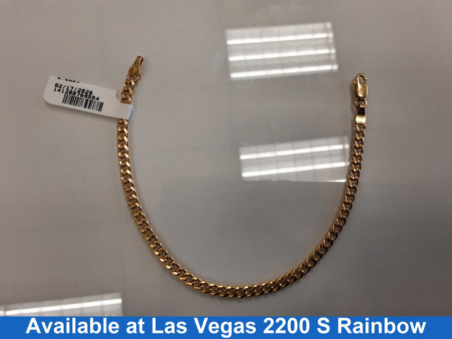 Link Bracelet - Yellow Gold 14k (.585) 3.4 grams 10 inch