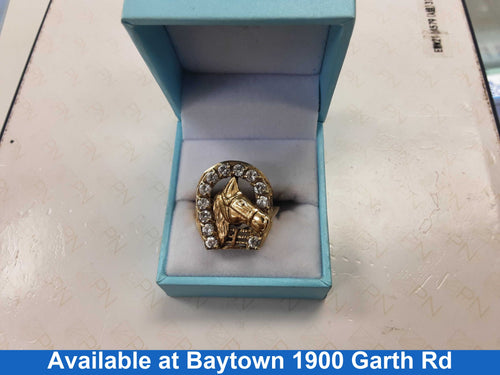Men's Ring - Yellow Gold 10k (.417) 7.8 grams Size 10