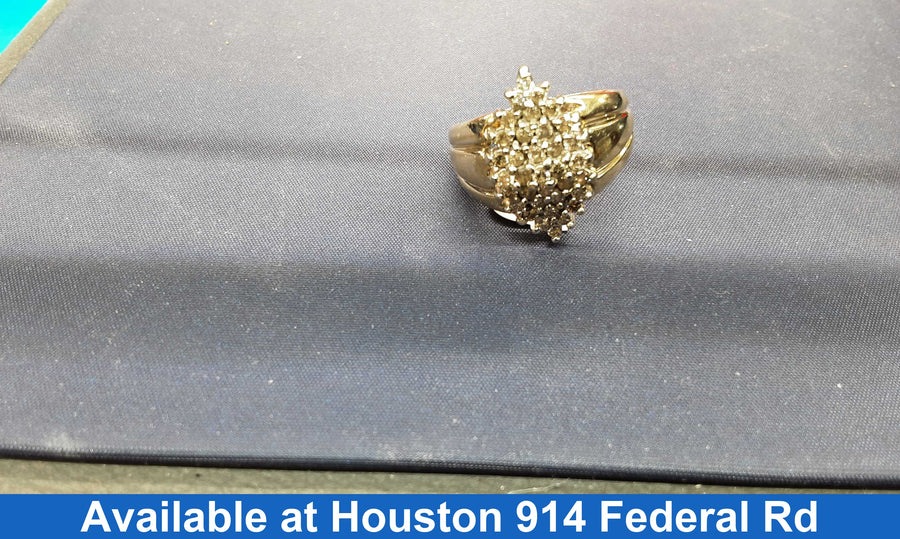 Women's Ring - Yellow Gold 10k (.417) 8.5 grams Size 8.5