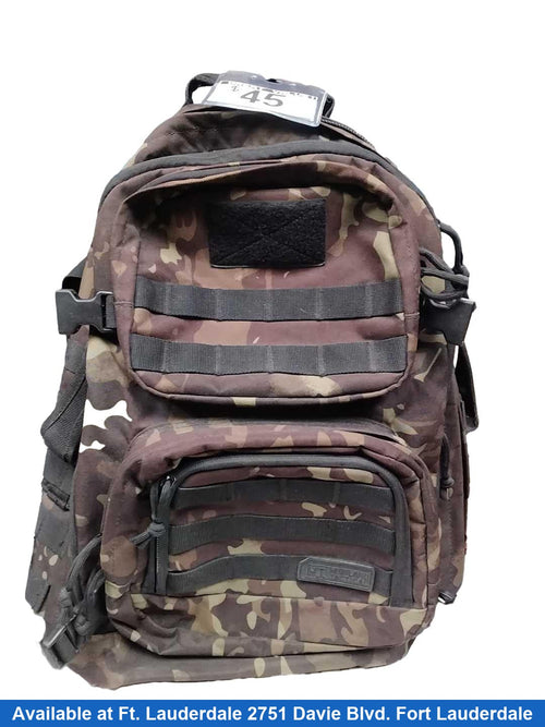 Highland Tactical Black Urban Camo Backpack / Briefcase / Bag