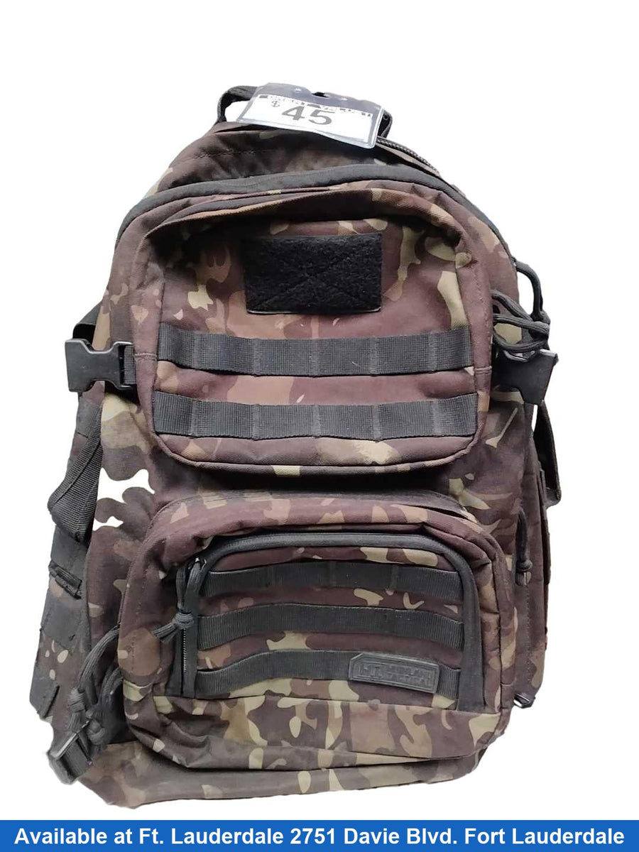 Highland Tactical Black Urban Camo Backpack / Briefcase / Bag