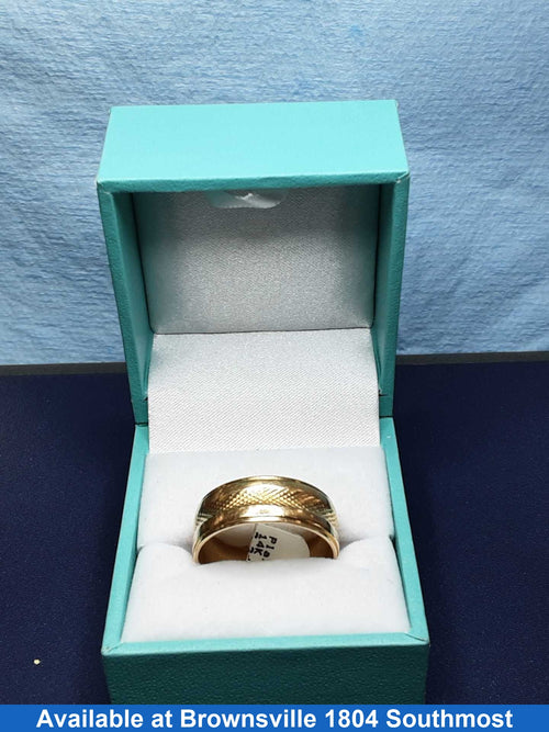 Ring - Wedding Band - Yellow Gold 14k (.585) 6.3 grams Size 20
