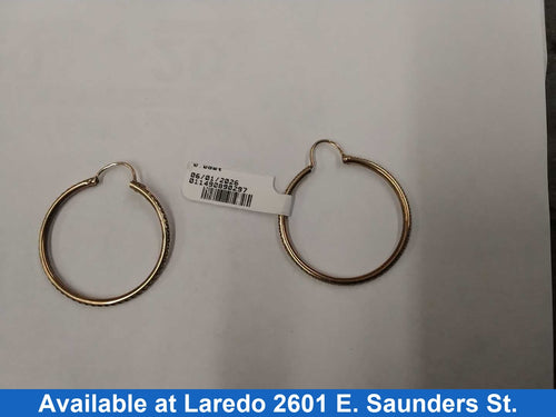 Bangle Earrings - Yellow Gold 10k (.417) 2.7 grams