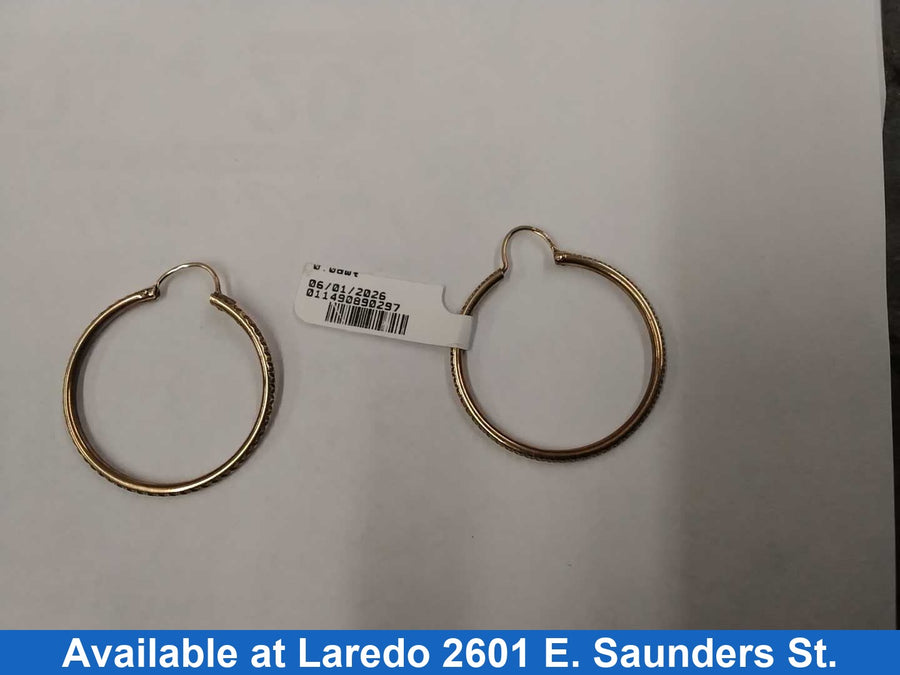Bangle Earrings - Yellow Gold 10k (.417) 2.7 grams