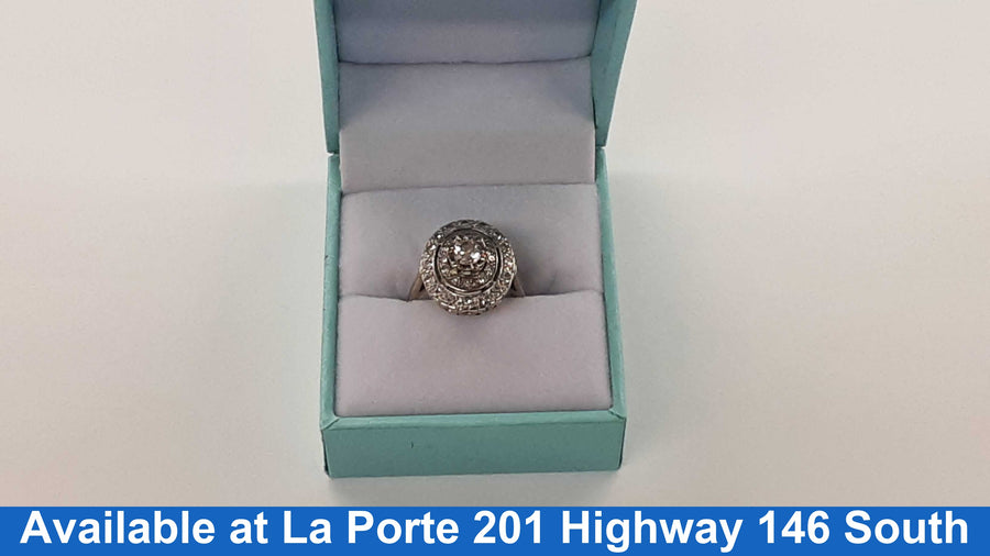 Women's Ring - White Gold 14k (.585) 4.2 grams Size 3