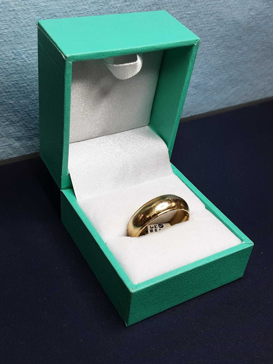 Ring - Wedding Band - Yellow Gold 14k (.585) 7.3 grams Size 9