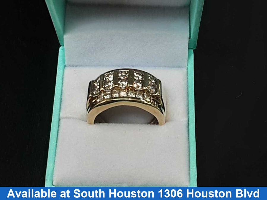 Men's Ring - Yellow Gold 10k (.417) 9.7 grams Size 10