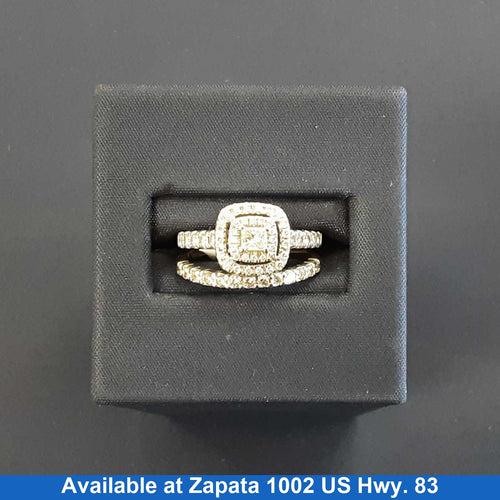 Ring - Engagement Set - White Gold 14k (.585) 3.7 grams Size 20