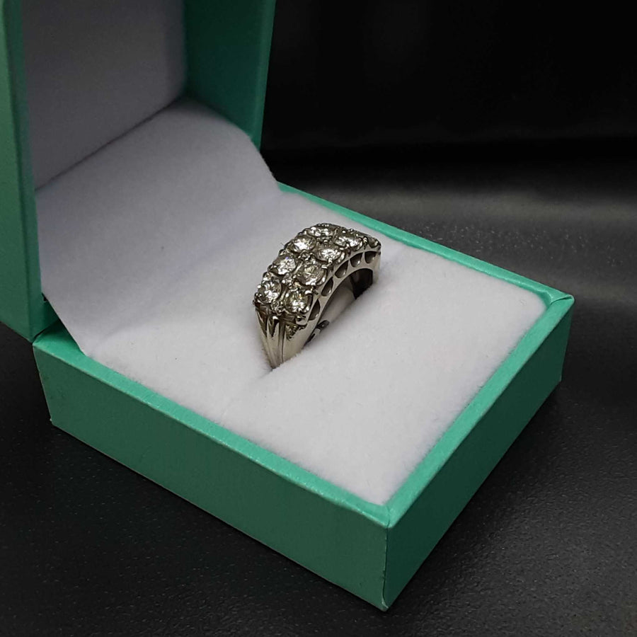 Ring - Wedding Band - White Gold 10k (.417) 5 grams Size 5.5