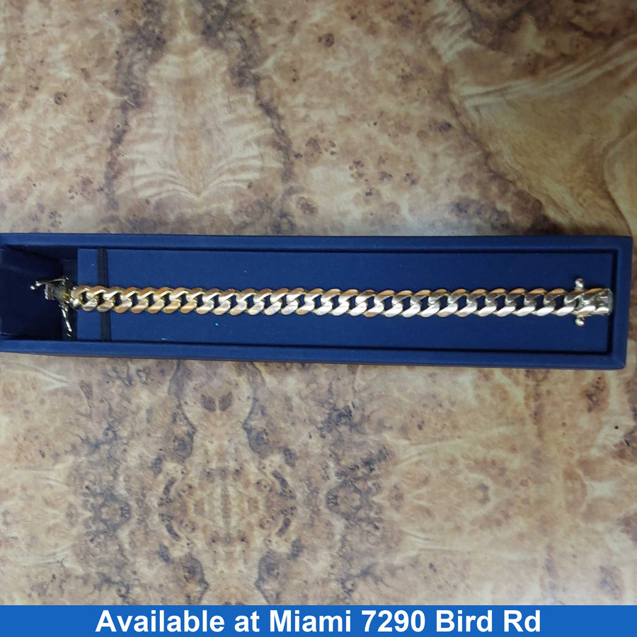 Cuban Link Bracelet - Yellow Gold 14k (.585) 34.2 grams 9 inch