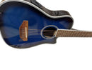 Wechter 1607 Blue Acoustic / Electric Classic Guitar