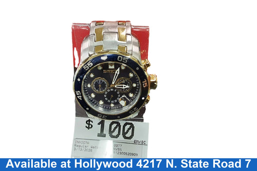 Invicta 0077 Silver Regular Watch
