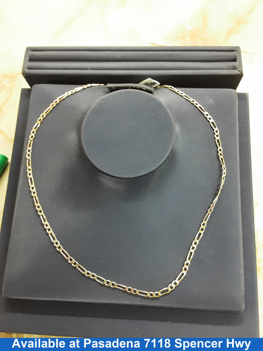Figaro Chain - Yellow Gold 10k (.417) 9 grams 17 inch