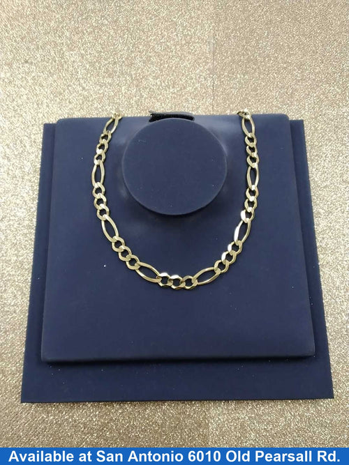 Figaro Chain - Yellow Gold 10k (.417) 33.9 grams 24 inch