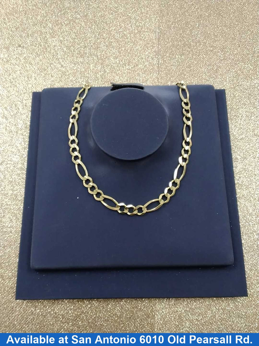 Figaro Chain - Yellow Gold 10k (.417) 33.9 grams 24 inch