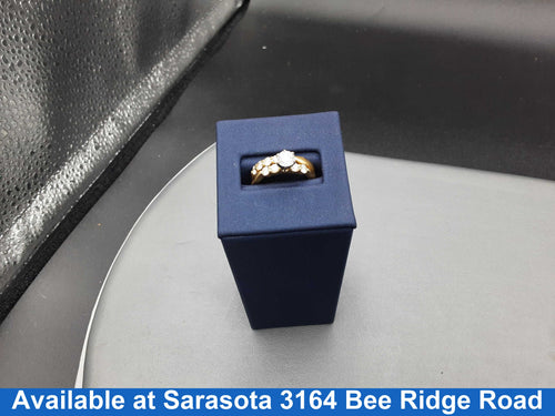 Ring - Engagement Set - Yellow Gold 14k (.585) 7.8 grams Size 7
