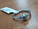 Women's Ring - Solitaire - Silver 3.2 grams Size 7