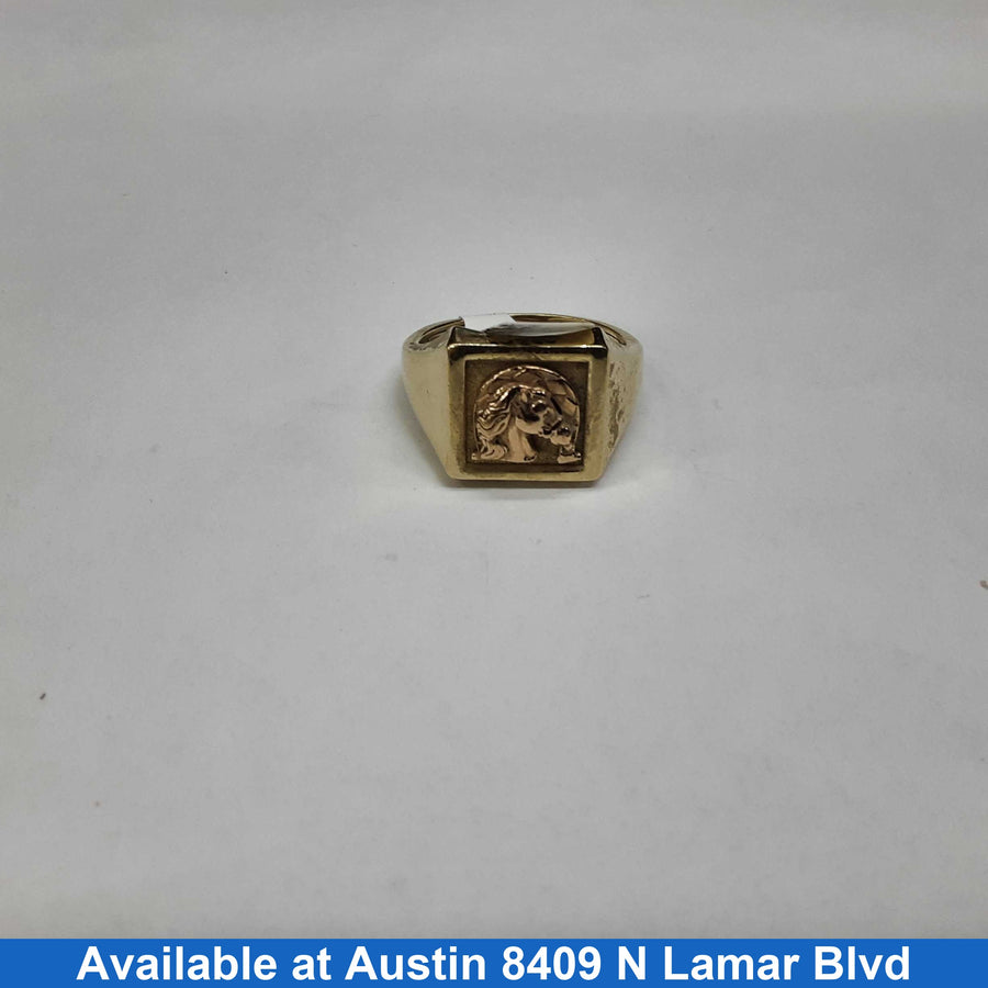 Men's Ring - Yellow Gold 14k (.585) 6.4 grams Size 6.5