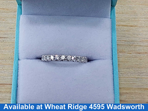 Women's Ring - Anniversary - White Gold 14k (.585) 2.9 grams Size 6